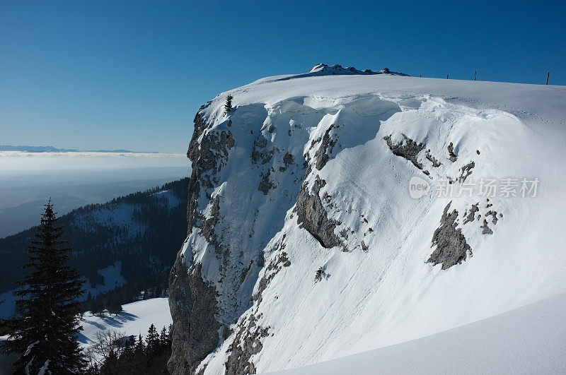 冬天的瑞士Jura (Aiguilles de Baulmes)